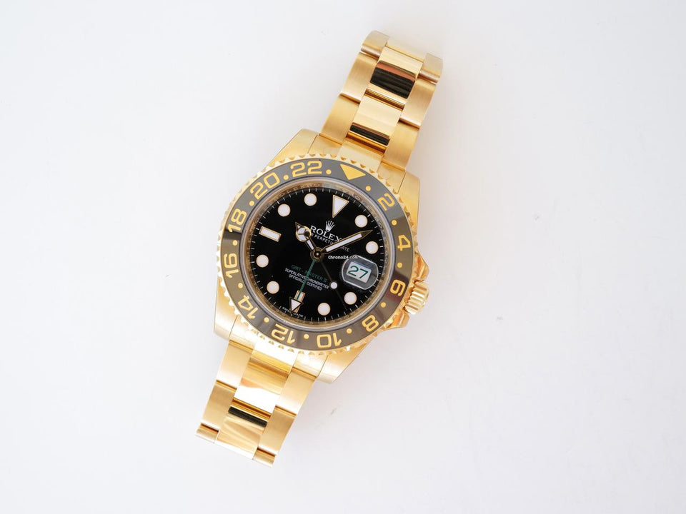 Rolex | GMT-Master II | 116718LN | Yellow gold | 40 mm | Yellow gold | Black | Automatic