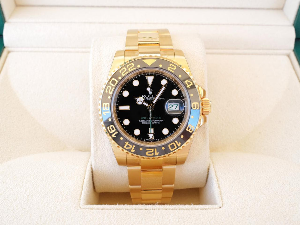 Rolex | GMT-Master II | 116718LN | Yellow gold | 40 mm | Yellow gold | Black | Automatic