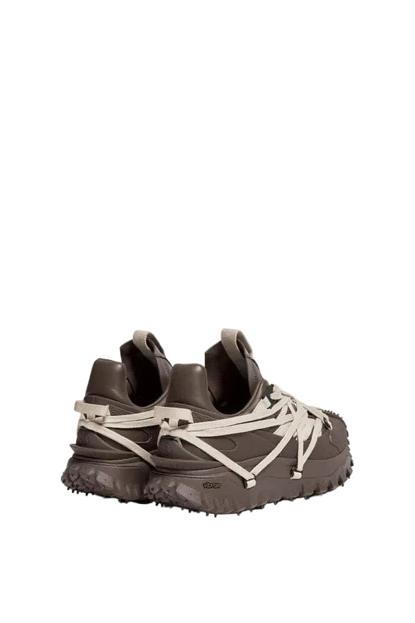 Moncler Moncler + Rick Owens Trailgrip Megalace Leather Sneakers Brown