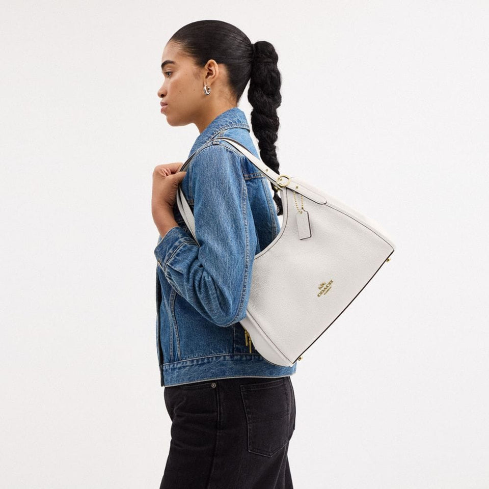 Coach Erin Shoulder Bag Gold Chalk