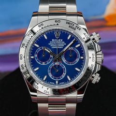 Rolex | Daytona | 126509 | White gold | 40 mm | White gold | Blue | Automatic
