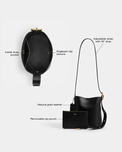 Coach Bleecker Bucket Bag 21 Brass Vanilla