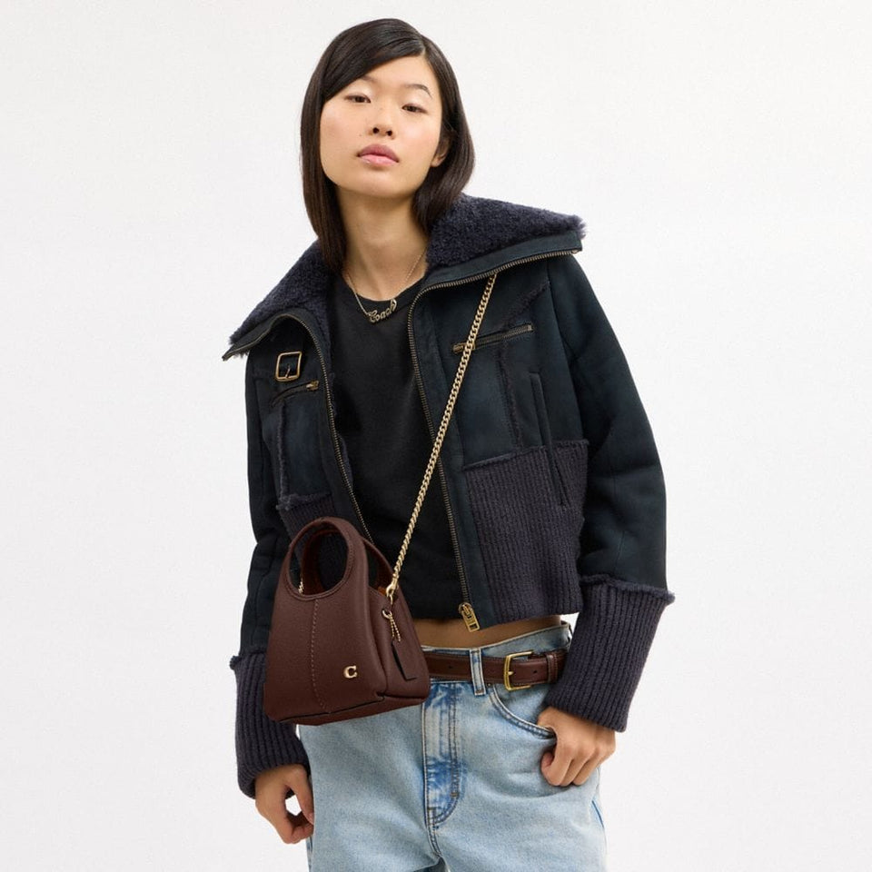 Coach Lana Shoulder Bag 19 Brass Maple