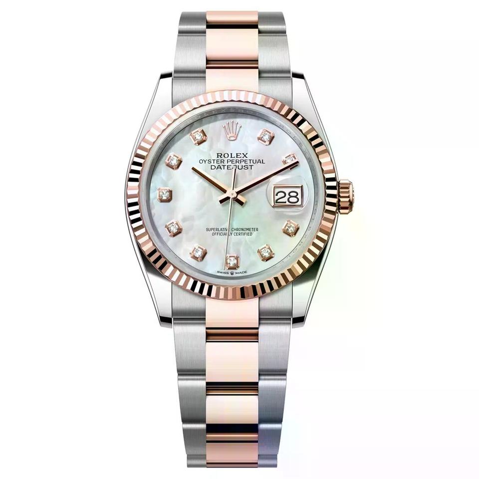 Rolex | Datejust | 126231-0022 | 36 mm | Gold/Steel | Mother of pearl