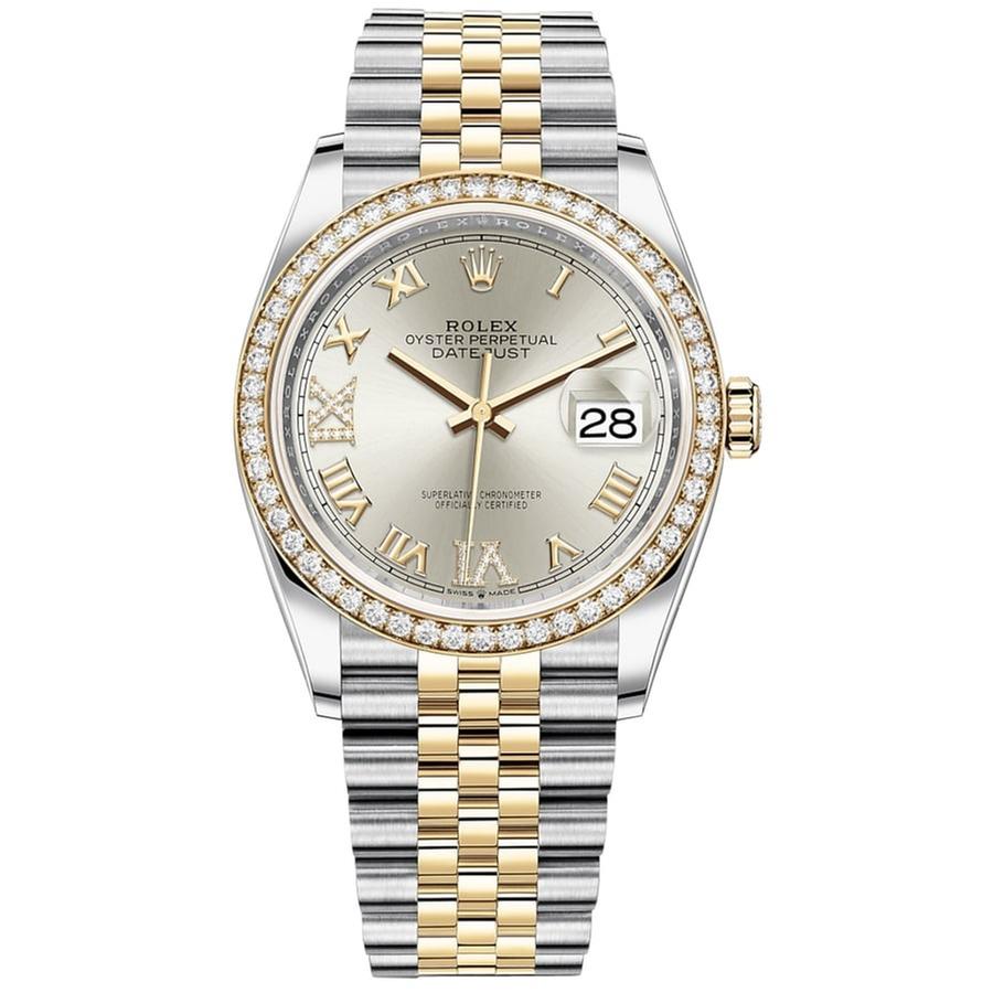 Rolex | Datejust | 126283RBR-0017 | 36 mm | Gold/Steel | Silver | Automatic