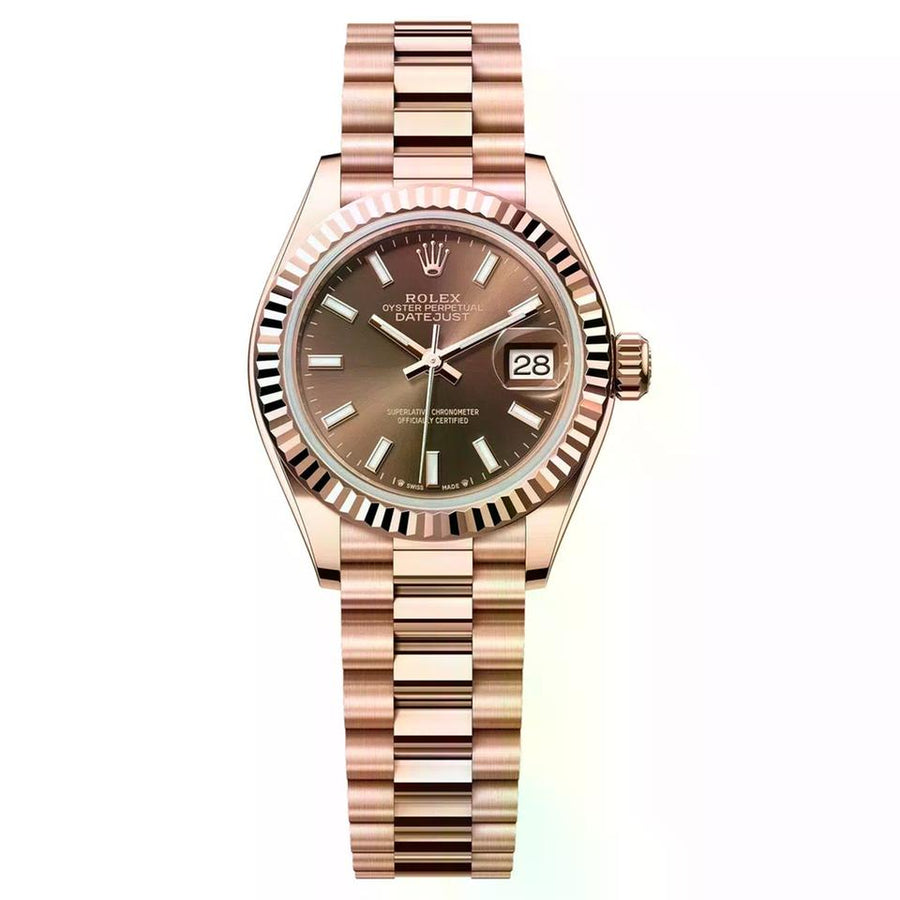 Rolex | Datejust | 279175-0007 | 28 mm | Rose gold | Brown | Automatic