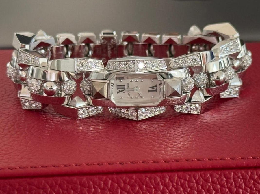 Cartier Clash [Un]limited Sunray Silver Dial White Gold WJMB0002
