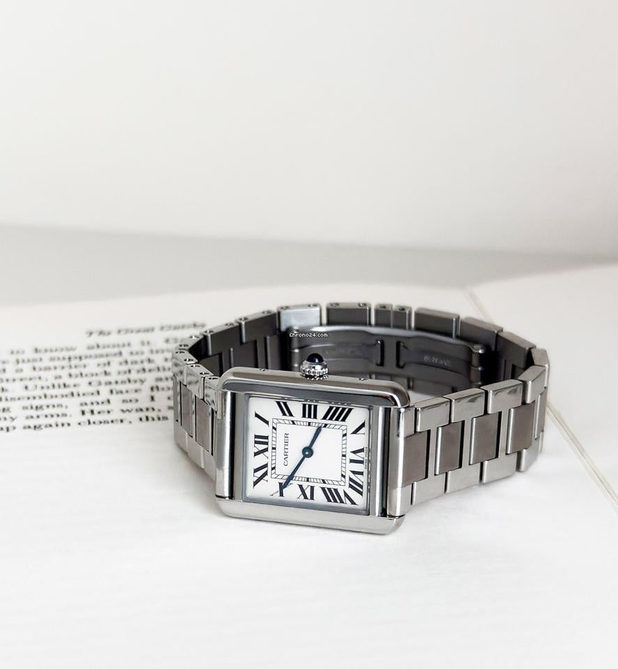 Cartier Tank Solo Steel SM Size Women's Watch