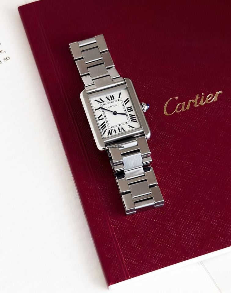 Cartier Tank Solo Steel SM Size Women's Watch