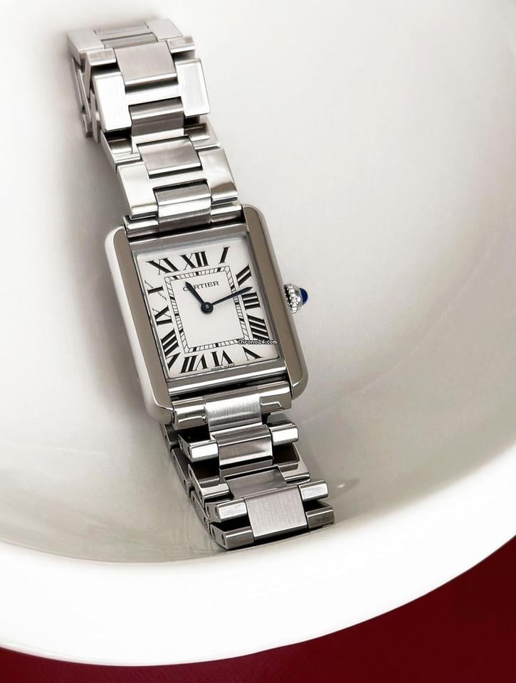 Cartier Tank Solo Steel SM Size Women's Watch