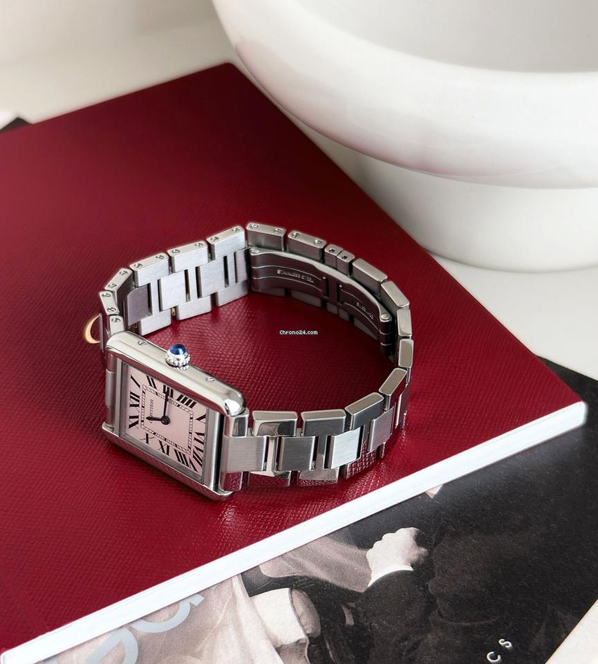 Cartier Tank Solo Steel SM Size Women's Watch