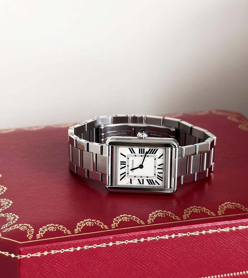 Cartier Tank Solo Steel SM Size Women's Watch