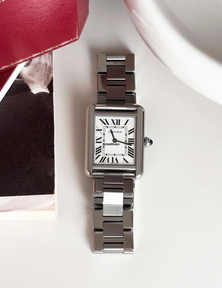 Cartier Tank Solo Steel SM Size Women's Watch