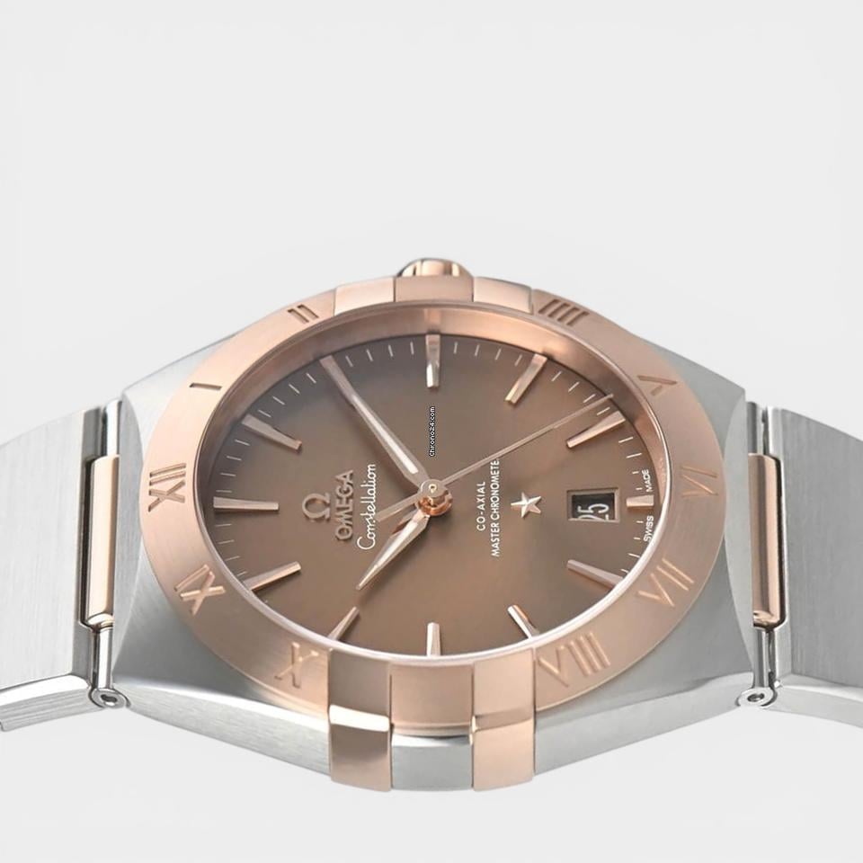 Omega Constellation Steel&Sedna gold / 39 mm / Box&Papers / 131.20.39.20.13.001