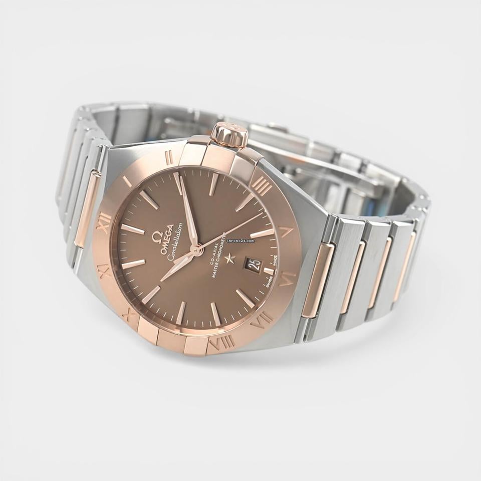 Omega Constellation Steel&Sedna gold / 39 mm / Box&Papers / 131.20.39.20.13.001