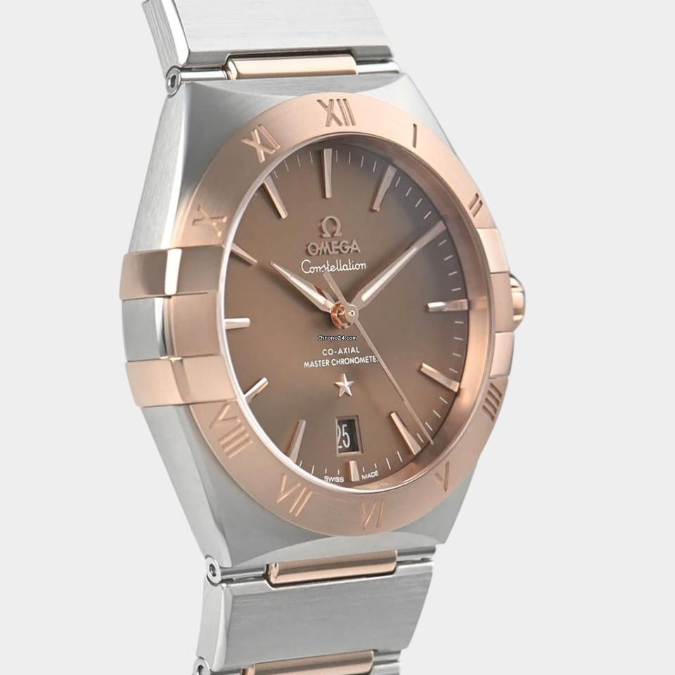 Omega Constellation Steel&Sedna gold / 39 mm / Box&Papers / 131.20.39.20.13.001