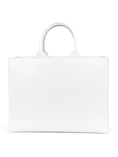 Luxury White DG Print Shopping Tote