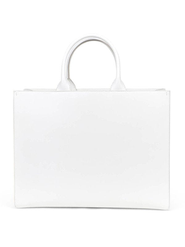 Luxury White DG Print Shopping Tote