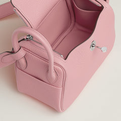 Hermes Lindy Ii Mini Bag Rose Sakura