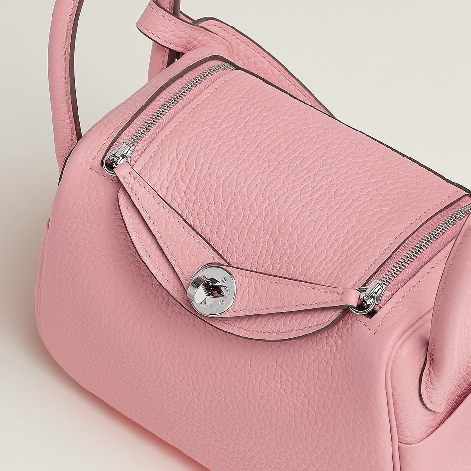 Hermes Lindy Ii Mini Bag Rose Sakura
