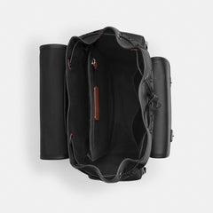 Coach Sprint Backpack In Signature Jacquard Silver Charcoal Black