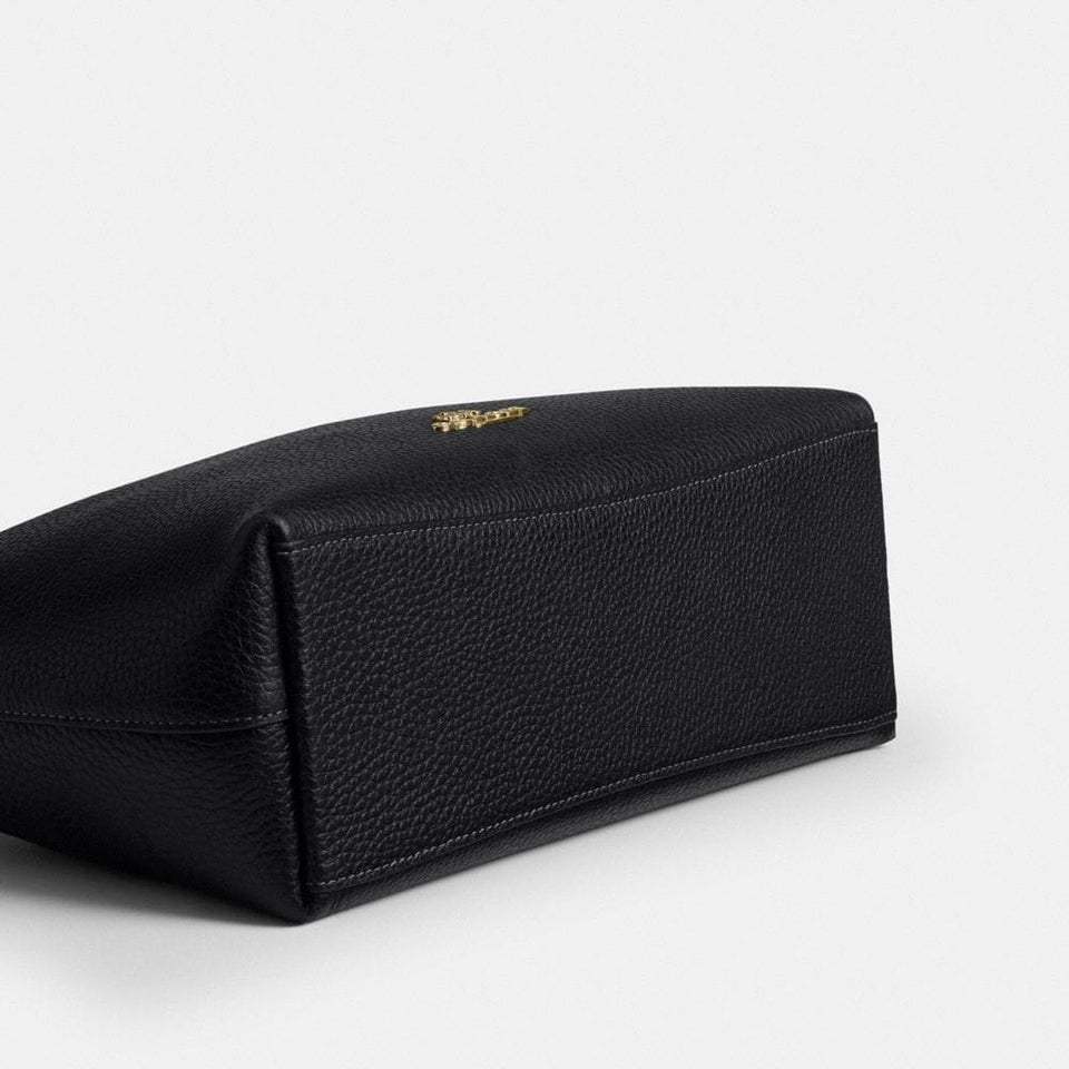 Coach Laurel Shoulder Bag Gold Black