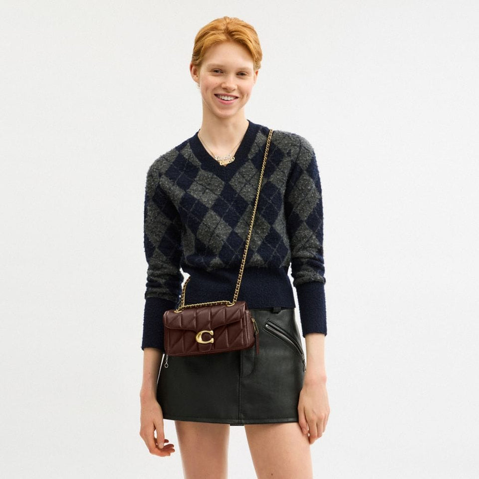 Coach Tabby Shoulder Bag 20 With Pillow Quilting Brass Maple