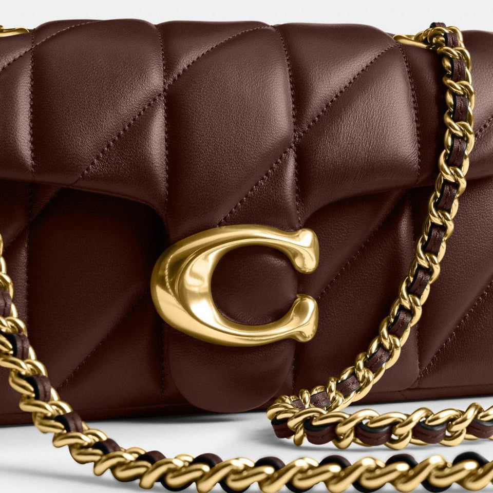 Coach Tabby Shoulder Bag 20 With Pillow Quilting Brass Maple
