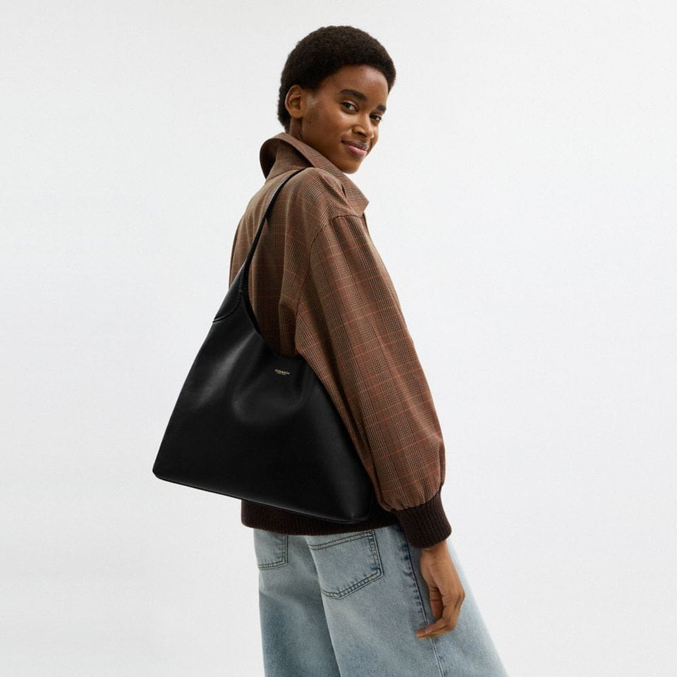 Coach Brooklyn Shoulder Bag 34 Brass Black