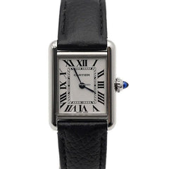 Cartier Tank Must Small Quartz Leather Band Women's Watch AA56344