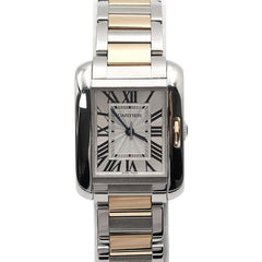 Cartier Tank Anglaise18 K Gold Combination Tank Anglaise Small Quartz Women's Watch W5310046