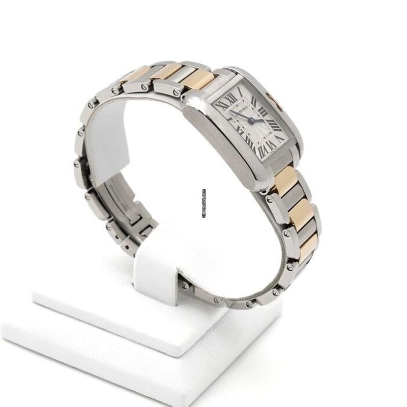 Cartier Tank Anglaise18 K Gold Combination Tank Anglaise Small Quartz Women's Watch W5310046