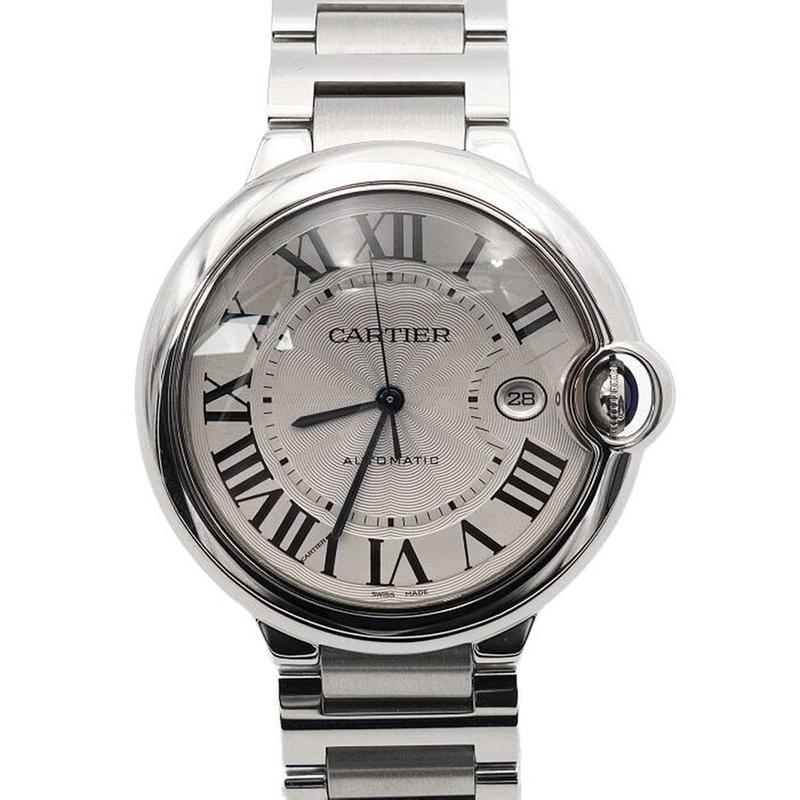 Cartier Ballon Bleu 42mm Large Automatic Steel Men's Watch W69012 Z4