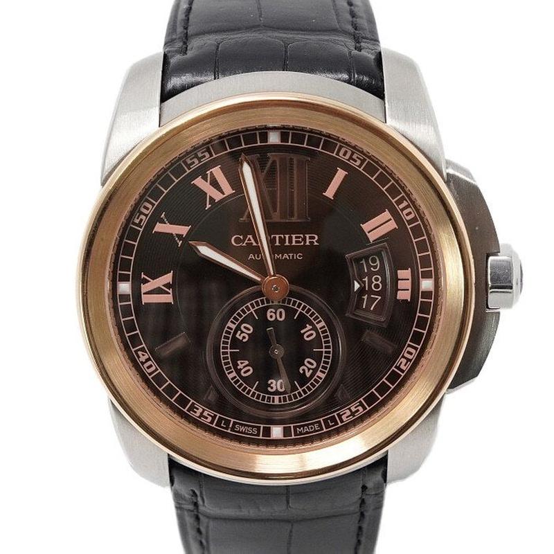 Cartier Calibre de Cartier Automatic 42mm Leather Strap Men's Watch W7100051