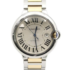 Cartier Ballon Bleu 42mm W69009 Z3 18 K Yellow Gold Combination Ballon Bleu de 42 MM Automatic Men's Watch