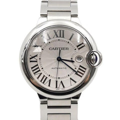 Cartier Ballon Bleu 42mm Large Automatic Steel Men's Watch 51435