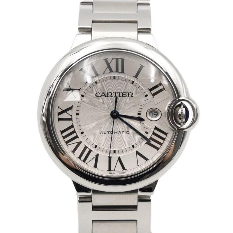 Cartier Ballon Bleu 42mm Large Automatic Steel Men's Watch 51435
