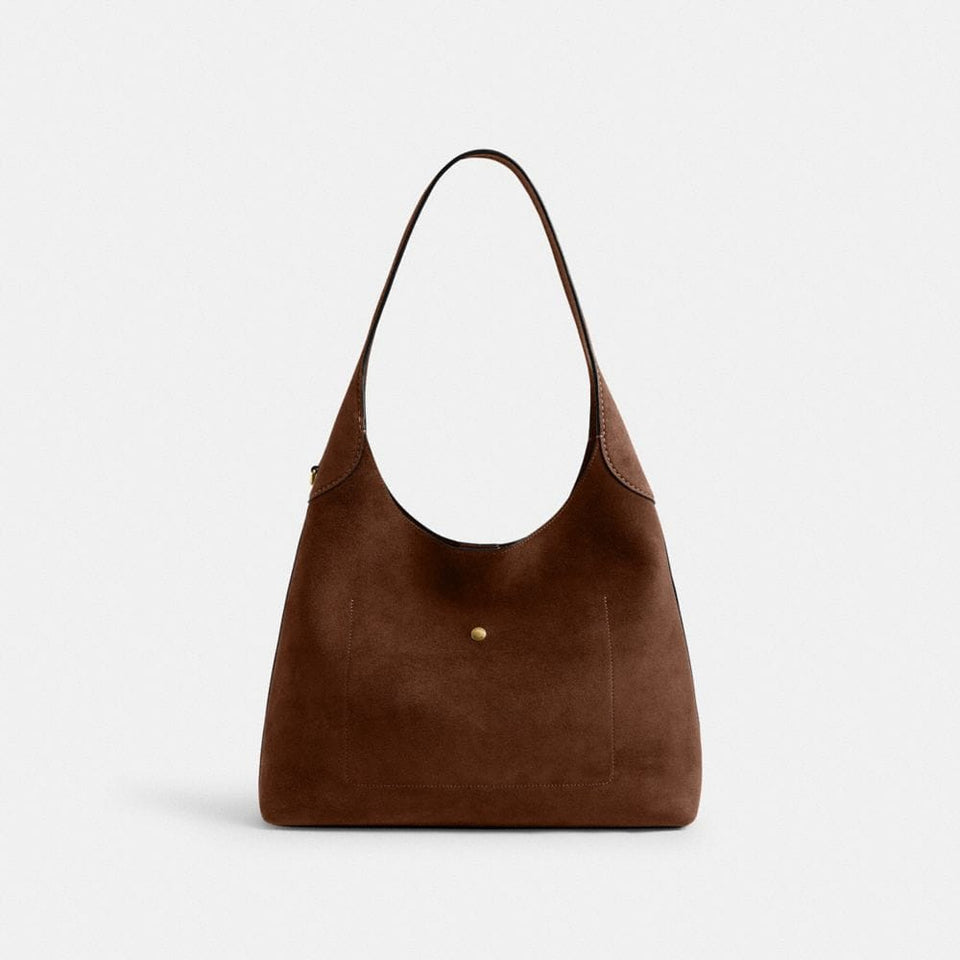 Coach Brooklyn Shoulder Bag 34 Brass Warm Brown