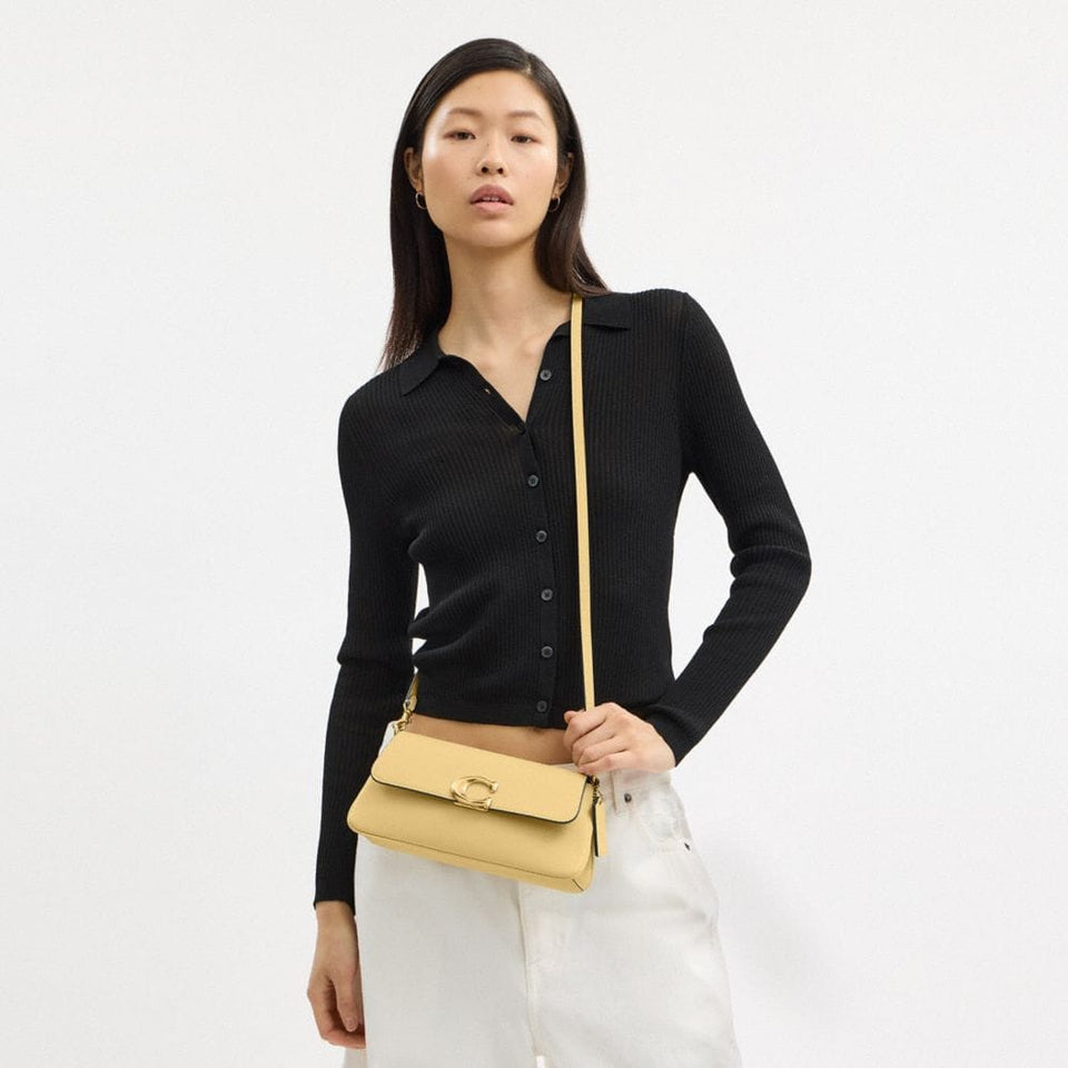 Coach Jet Shoulder Bag Brass Vanilla