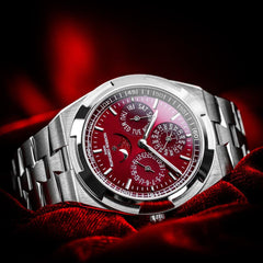 Vacheron Constantin Perpetual Calendar White Gold Burgundy Dial 4300 V/220 G-H151 BNIB