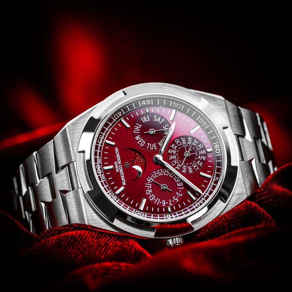 Vacheron Constantin Perpetual Calendar White Gold Burgundy Dial 4300 V/220 G-H151 BNIB