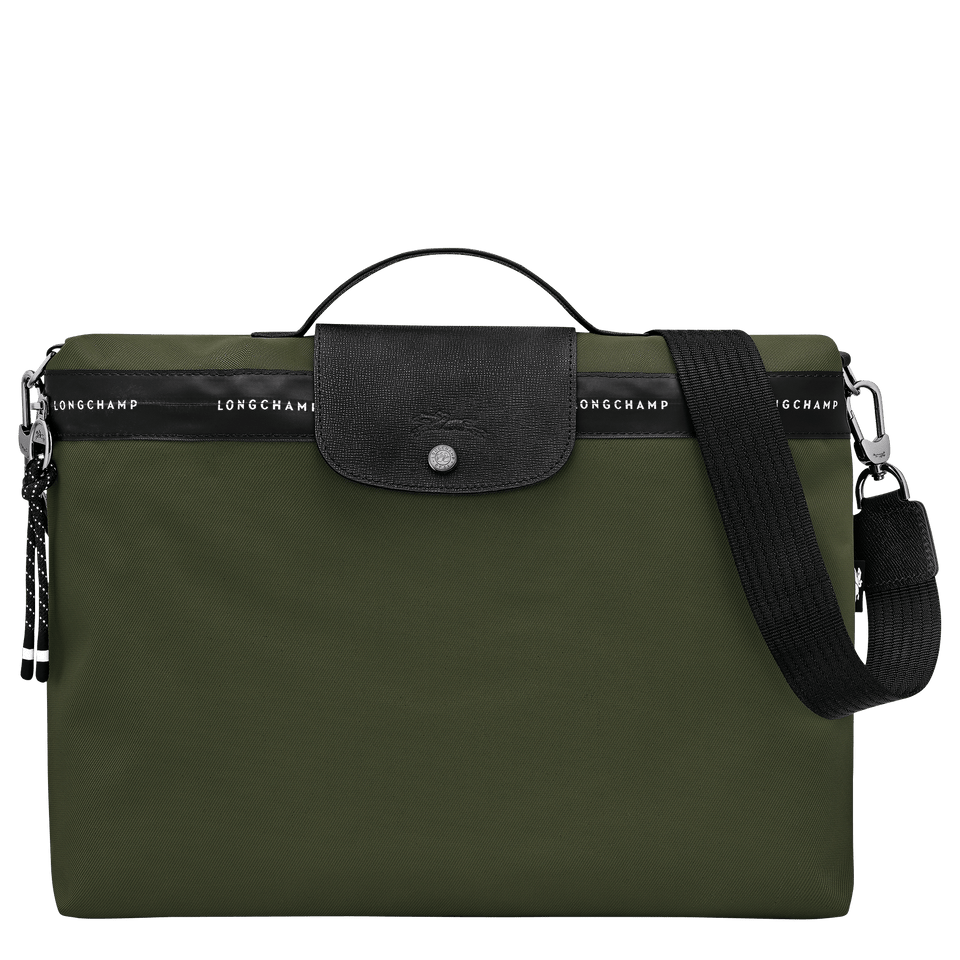 Longchamp Le Pliage Energy Briefcase Khaki