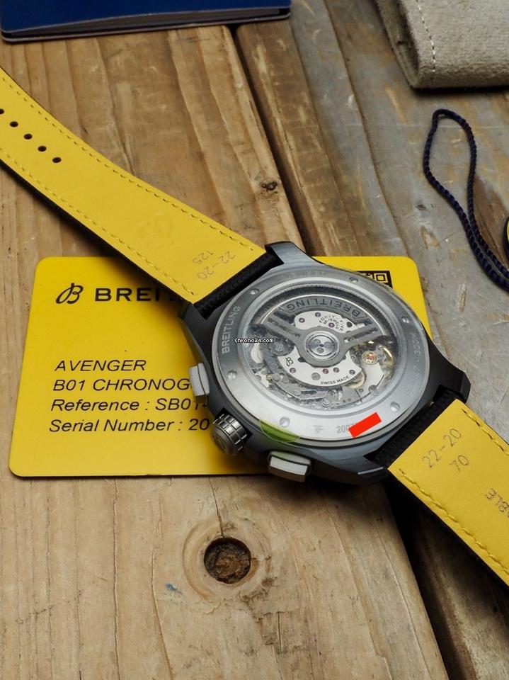 Breitling Avenger Night Mission Ceramic Case Yellow SB0147101 I1 X1 $9650 List