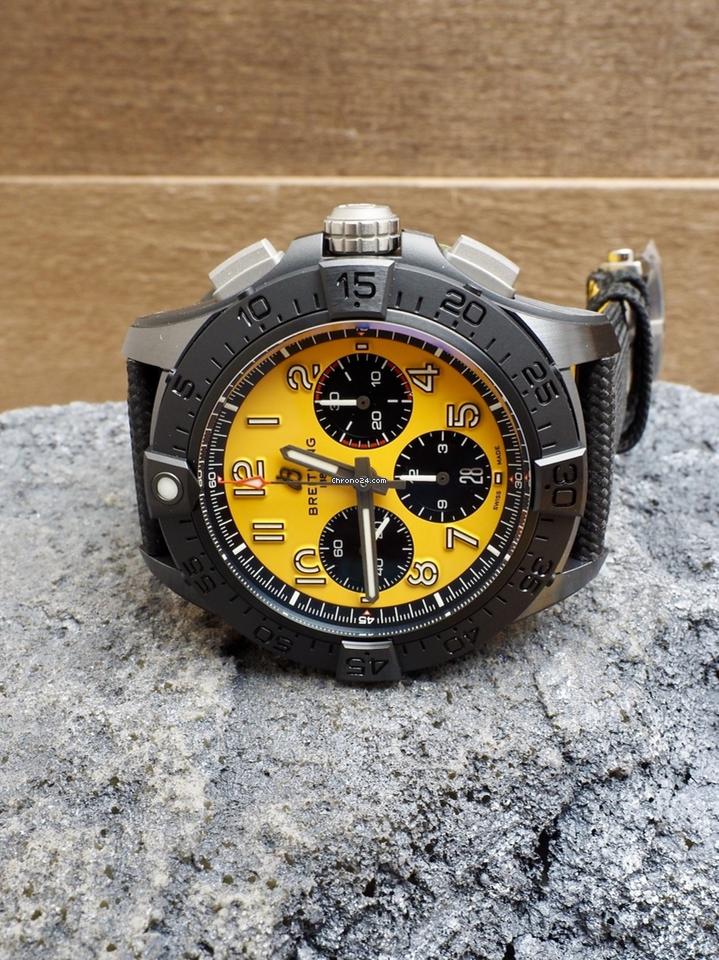 Breitling Avenger Night Mission Ceramic Case Yellow SB0147101 I1 X1 $9650 List
