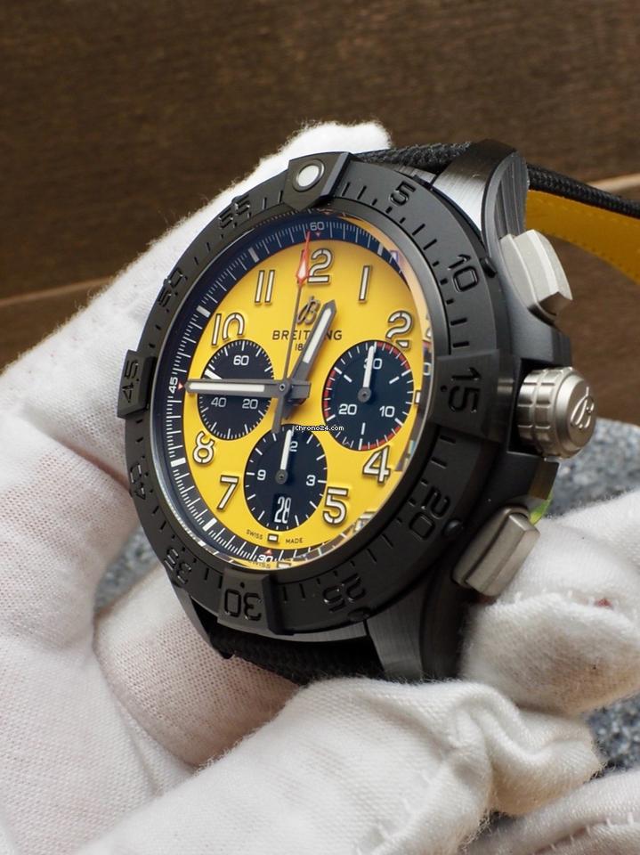 Breitling Avenger Night Mission Ceramic Case Yellow SB0147101 I1 X1 $9650 List