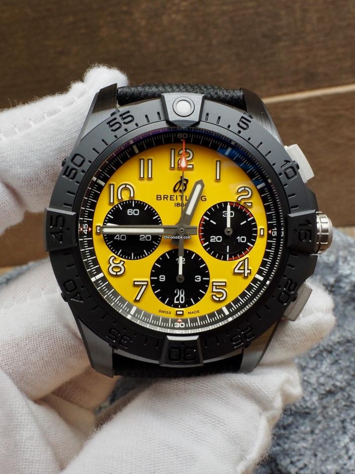 Breitling Avenger Night Mission Ceramic Case Yellow SB0147101 I1 X1 $9650 List