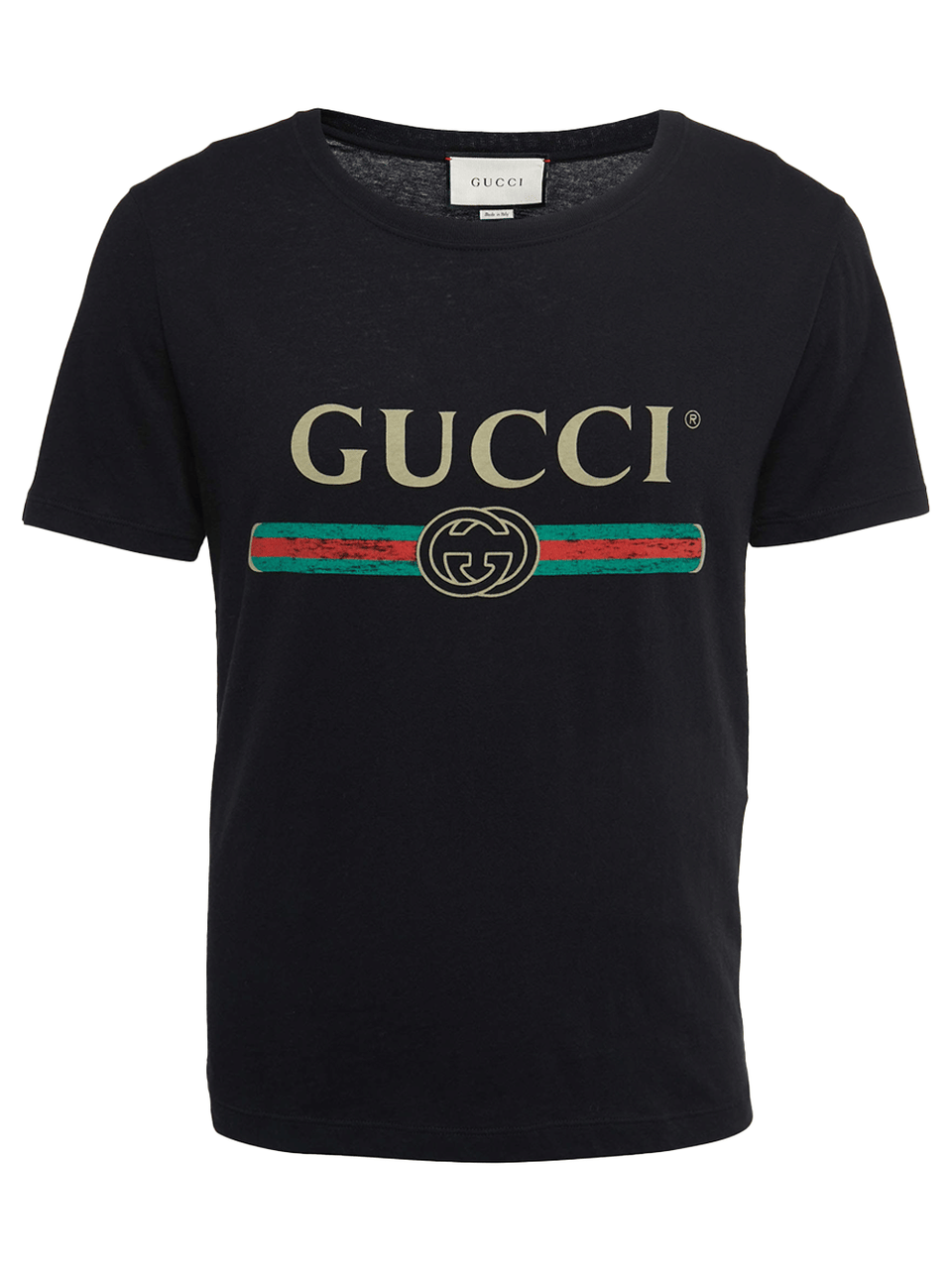 Gucci GG Bar Logo Printed T-Shirt in Black