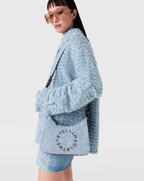 Eco Denim Mini Hobo Shoulder Bag
