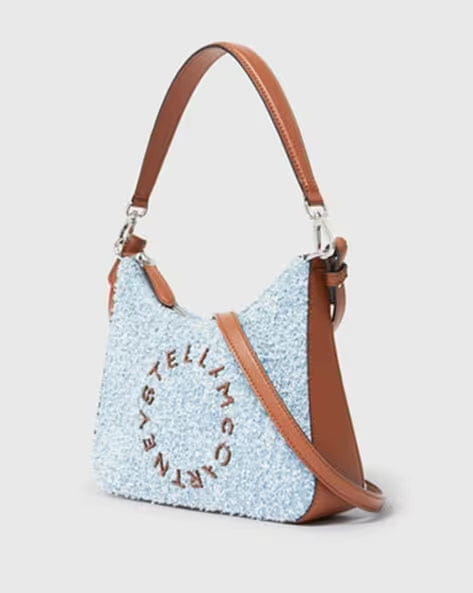 Eco Denim Mini Hobo Shoulder Bag