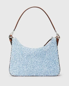 Eco Denim Mini Hobo Shoulder Bag